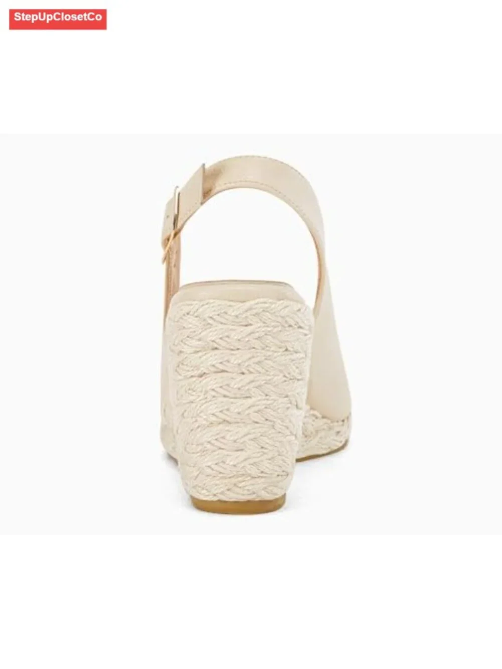Platform Wedges Sandals Espadrilles Closed Toe Slingback Ankle Buckle Strap